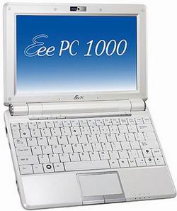   ASUS Eee PC 1000H (Intel Atom N270 (1.6GHz), i945GSE, 1024MB DDR2 667, 160GB, 10.1