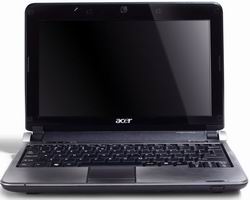  ACER Aspire One Black AOD150-Bk Intel Atom N280 1.66G/1G/160G/CR5in1/no ODD/NLED 10.1