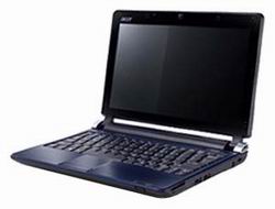  ACER Aspire One Black AOD250-Bk Intel Atom N280 1.66G/1G/160G/CR5in1/no ODD/NLED 10.1